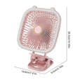 thumbnail image 1 of Ventilador de Mesa 4 en 1 con Clip de luz LED ajustable, Mini ventilador de escritorio recargable por USB, rotación de 180 grados, ventilador eléctrico para el hogar Fivean unisex, 1 of 2