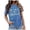 Light Blue, variant on LUOGENLI Tops for Women Plus Size Women Be Real Not T Shirt Short Sleeve Inspirational Graphic Tees Shirts Sky Blue Size S