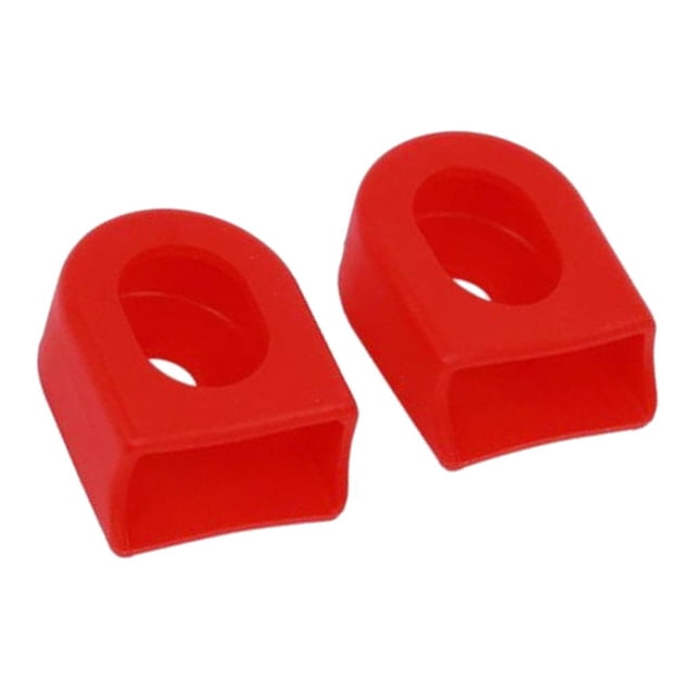 1 par de Cubierta Protectora de Bielas Accesorio de ejercicio de Cicilismo Protectora de Silicona - rojo DYNWAVEMX Cubierta protectora de bielas