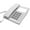 White, variant on Rj11 Corded Landline Wall Mount Hotel Telephone with Large Buttons for Easy Use and Enhances Call Clarities