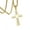 Gold Color, variant on Hot classic 14K Yellow Gold crystal cross pendant Necklace For Women high quality luxury Wedding party Jewelry gifts