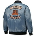 thumbnail image 3 of Men's Profile Charcoal San Francisco Giants Big & Tall Full-Zip Bomber Jacket, 3 of 3