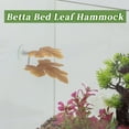 thumbnail image 4 of Cama de pez Betta Unique Bargains, cama de hoja de Betta, hamaca de plástico para Betta, almohadilla de hamaca para Betta con ventosa, naranja, 4 of 7