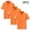 Orange, variant on 3 Pack Shirts Boys Girls Unisex Short Sleeve Casual Sport Top Bundle for Boys Girls Solid Color Summer Wear