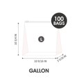 thumbnail image 4 of 24/7 Bags Sacs de Rangement Coulissants Taille Gallon avec Fond Extensible, 100 Unités (4 Packs de 25), 4 of 4