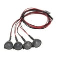 thumbnail image 3 of 4pcs RC Car Multi-Function Round LED Light with Lampshade for 1/10 RC Crawler Car HSP REDCAT Axial SCX10 Traxxas -4, 3 of 7