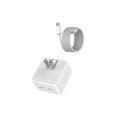 thumbnail image 1 of [Apple MFi CERT] iPhone 15 pro max 15 PLUS Fast Charger 35W Dual USB-C Wall Charger Block, Compact Power Adapter, PD 3.0​​​​ for iPhone Macbook iPad Samsung + Cable USB-C, 1 of 8