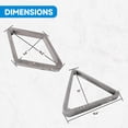 thumbnail image 3 of GSE Games & Sports Expert Deluxe Solid Wood 8-Ball Triangle & 9-Ball Diamond Billiard Pool Ball Racks for 2-1/4" Pool Balls - Brushed Gray, 3 of 8