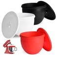 thumbnail image 1 of Forros de silicona para cuencos de 5 litros con tapas para batidora KitchenAid, paquete de 3, 1 of 8