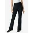 thumbnail image 5 of Woman Within Plus Size Petite Stretch Ponte Knit Pull-On Bootcut Pants, 5 of 6