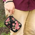 thumbnail image 3 of USA GEAR Case with Wrist Strap Compatible with Wonder Bible, Earbuds, Charger, Case Only - Roses, 3 of 9
