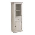 thumbnail image 3 of Freestanding Tall Storage Cabinet with Glass Door and Shelves for Living Room, Kitchen, Dining Room, Office, White, 3 of 12