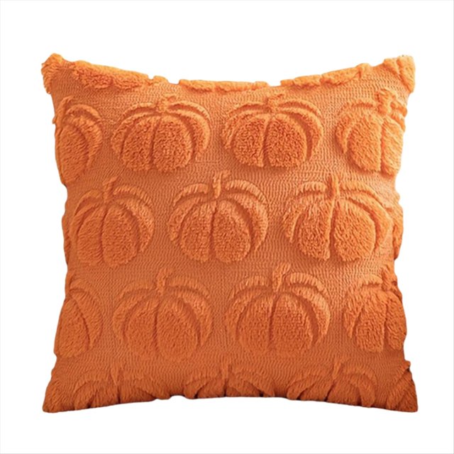 de Almohada de Calabaza de Lujo de Alta Calidad con Luz Otoñal, de Cojín de Calabaza, Decoración de Sofá de Sala de Estar, Naranja Oscuro