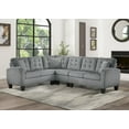 thumbnail image 5 of Topline Home Furnishings Grey Fabric Sectional, 5 of 5