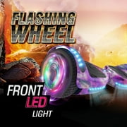 Hoverstar Flash Wheel Hover board 6.5 In. Bluetooth Speaker with LED Light Self Balancing Wheel Electric Scooter , Galaxy