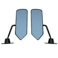 thumbnail image 3 of Genrics 2 X Universal F1 Style Car Racing Rearview Side Wing Mirrors Convex Glass Black, 3 of 5