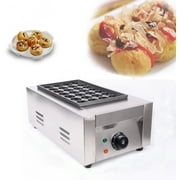 Techtongda Commercial 28Pcs Takoyaki Maker Electric Fish Ball Stove Japanese Octopus Fish Ball Cake Machine