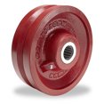 thumbnail image 2 of Heavy-Duty 8" V-Grooved Metal Wheel with 1-1/4" Straight Roller Bearing - 2750 lb Load Capacity - 2 3/4" Face x 3 1/4" Hub - Ideal for Industrial and Commercial Use, 2 of 2