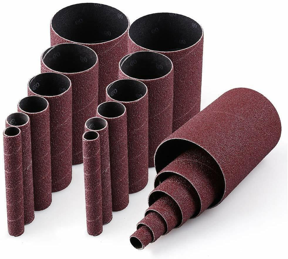18 Packs Oscillating Spindle Sanding Sander Sleeves 60 Grit