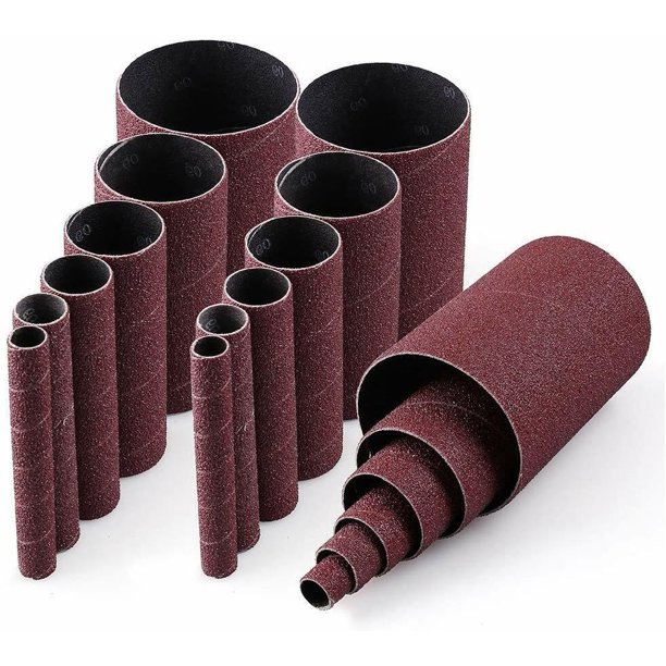 18 Packs Oscillating Spindle Sanding Sander Sleeves 60 Grit