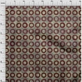 thumbnail image 4 of oneOone Viscose Chiffon Brown Fabric Circle Craft Projects Decor Fabric Printed By The Yard 42 Inch Wide, 4 of 4