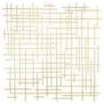 thumbnail image 1 of Cheungs 5802GD Iquara Square Metal Wall Art, Gold - Large, 1 of 1