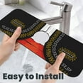 thumbnail image 6 of Sikiie CHARRO SUIT Splash Guard for Sink Faucet-1 PC Super Absorbent Fast Drying Mat Sink Gadgets-Splash Guard for Kitchen, Sink Mat, 6 of 7
