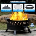 thumbnail image 4 of 24 inch Portable Propane Fire Pits, Gas Fire Pit Bowl for Outside with Lid & Handle, 4 of 5