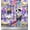 Medium Purple, variant on Soimoi Velvet Fabric Stripe,Donut & Puppies Face Dog Printed Fabric 1 Yard 58 Inch Wide