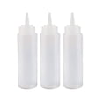 thumbnail image 1 of Botellas exprimibles multiusos, paquete de 4 de 240 ml, ideales para condimentos, repostería, arte y más. Incluye tapas a prueba de fugas, 1 of 6