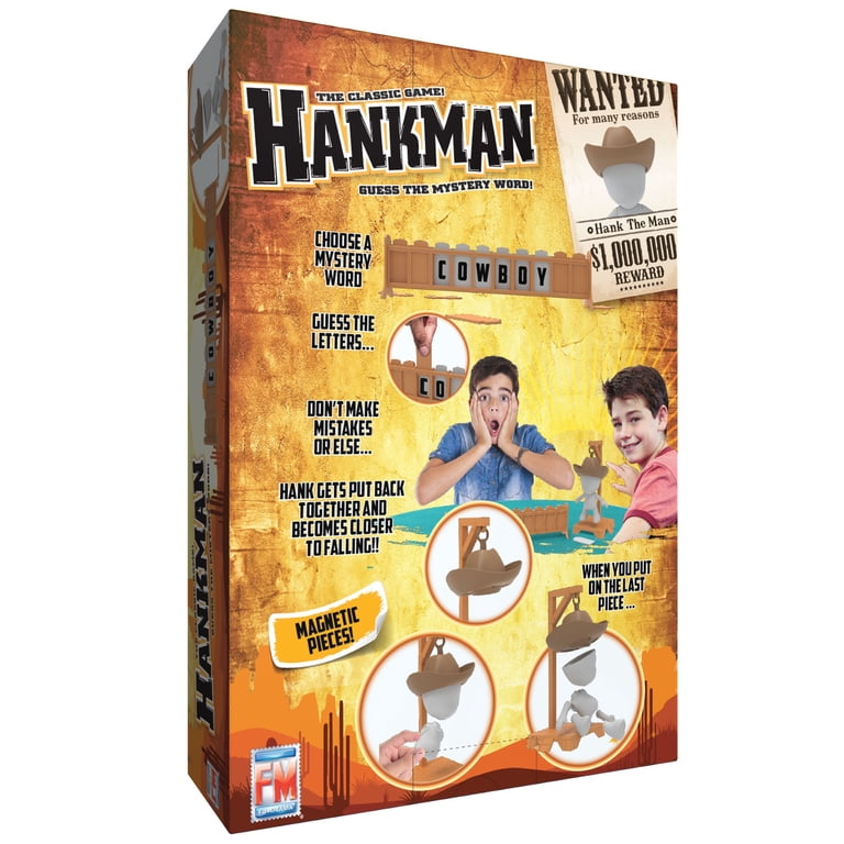 Fotorama Hankman Family Board Game, Ages 6 and Up, Wild West Theme