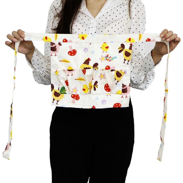 Inteprter Delantal de recolección de huevos con bolsillo de almacenamiento Casa de campo Ropa de trabajo de moda de delantales de recolección Regalos Type2 NO2 Inteprter HA012228-03