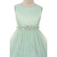 thumbnail image 3 of Flower Girl Dress Bejeweled Satin with Tulle Quality Dress for Big Girl Royal 10 MBK.370CBC, 3 of 3