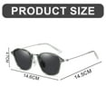 thumbnail image 2 of Anti-Ultraviolet Frame Glasses Fashion Personality Sunglasses, Made Of Tac, Tr, Metal-Gray, 2 of 5