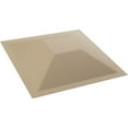 thumbnail image 6 of Ekena Millwork 11 7/8"W x 11 7/8"H Diane EnduraWall Decorative 3D Wall Panel, UltraCover Satin Smokey Beige (Covers 0.98 Sq. Ft.), 6 of 6