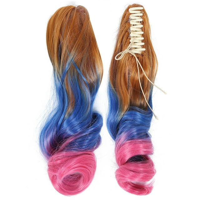 Peahefy Clip , Women Curly Ponytail , 3 Color Female Parties New Year's For Everyday Use Christmas