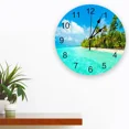 thumbnail image 2 of Beach Ocean Sky Landscape Wall Clock Modern Design Living Room Decoration Kitchen Mute Watch Home Interior Decor（10 Inch）, 2 of 6