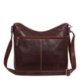 thumbnail image 5 of Jack Georges Voyager Hand-Stained Buffalo Leather Uptown Hobo Bag #7814 (Brown), 5 of 5