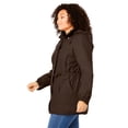 thumbnail image 4 of Woman Within Plus Size Fleece-Lined Taslon Anorak, 4 of 6