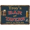 thumbnail image 1 of Troy's Green Bar & Tavern Rustic Sign 16 x 24 Matte Finish Metal 116240047065, 1 of 1