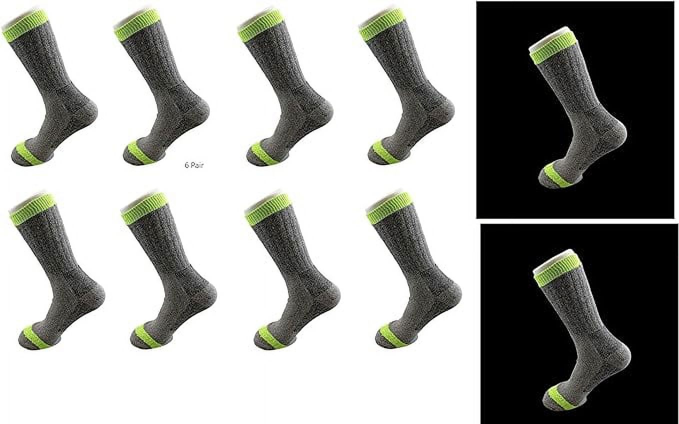 Men's Chunky Workwear Boot Socks - Cushioned Ankle Socks (3, 6, Or 12 Pairs, UK 6-11)