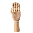 thumbnail image 2 of yotijay Wooden Hand Mannequin Artist Manikin Hand Ornament, Multiple Uses, Movable Joint Large, 2 of 9