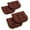 Cocoa, variant on 19-inch U-Shaped Spun Polyester Outdoor Tufted Dining Chair Cushions (Set of 4)-Color:Cocoa