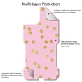 thumbnail image 4 of DistinctInk Custom SKIN / DECAL compatible with OtterBox Commuter for iPhone 11 (6.1" Screen) - Pink & Gold Print - Polka Dots Pattern, 4 of 5