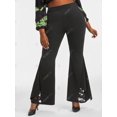 thumbnail image 2 of Pantalones Acampanados Inserto Encaje Rosegal Pantalones de talla grande, 2 of 5