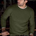 thumbnail image 2 of Entyinea Men's Crewneck Sweater Soft Casual Sweaters for Men Classic Pullover Sweaters with Ribbing Edge,Green XL, 2 of 5