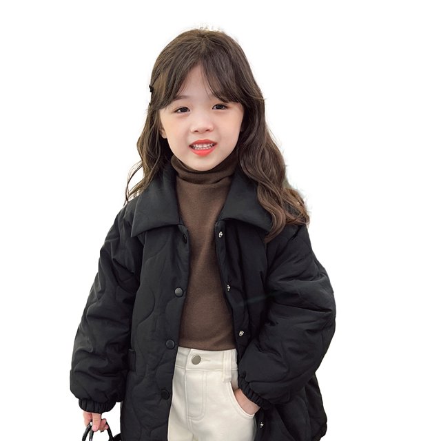 Qudderr Chandails pour Filles Tout-Petits 2-13 Ans Pull à Col Roulé Manches Longues Automne Hiver
