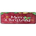 thumbnail image 5 of SKYSONIC 2'X6' Merry Christmas Red Runner Rug with Rubber Backing, New Years Bell Non Slip Entryway Rug Runner Washable Soft Area Rug Carpet for Hallway Bedroom Kitchen Decor, 5 of 6