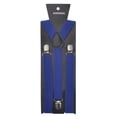 thumbnail image 7 of TopTie Unisex Suspenders Solid Color Y-Back Clip Suspender - 1 Inch Wide-Blue, 7 of 7