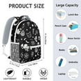 thumbnail image 6 of Mystical Celestial Goth Backpack – Dark Moon, Stars, Eclipse & Astral Map with Gothic Steampunk and Cosmic Sky Design, 6 of 6